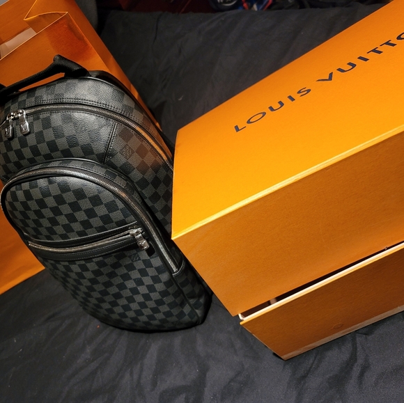 Louis Vuitton black Michael back pack - Picture 7 of 7